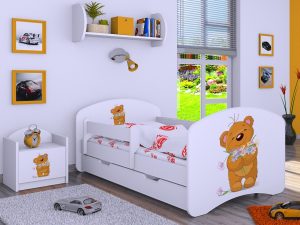 Svet Kolica | KREVETAC HAPPY 180x90cm SA FIOKOM-Meda sa cvetovima