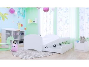Svet Kolica | KREVET HAPPY 160x80cm SA DODATNIM LEŽAJEM-BELI KLASIK