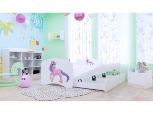 Svet Kolica | KREVETAC HAPPY 180x90cm SA DODATNIM LEŽAJEM-JEDNOROG