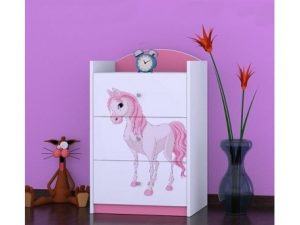 Svet Kolica | Komoda princeza sa konjićem K03 96x60x44cmKomoda princeza sa konjićem K03 96x60x44cm