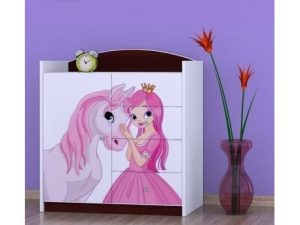 Svet Kolica | Komoda princeza sa konjićem K08 96x88x44cmKomoda princeza sa konjićem K08 96x88x44cm
