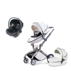 Svet Kolica | Hot Mom kolica za bebe 3 u 1 WhiteHot Mom kolica za bebe 3 u 1 White