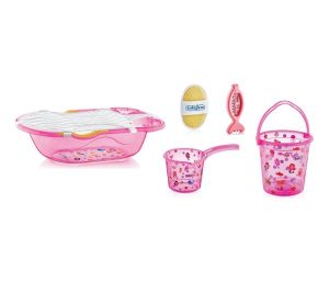 Svet Kolica | BABYJEM SET ZA KUPANJE 6 DELOVA PINK (kadica, podloga,termometar, sundjer, bokal, kofica)BABYJEM SET ZA KUPANJE 6 DELOVA PINK (kadica, podloga,termometar, sundjer, bokal, kofica)