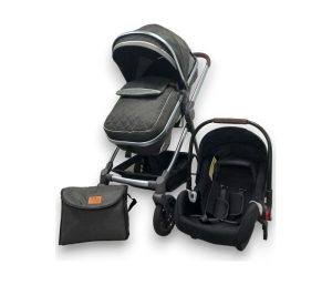 Svet Kolica | BBO KOLICA ZA BEBE UMBRA SET 2u1- DARK GREY