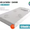 Svet Kolica | Dušek za bebe ECO MEMORY 120x60x14+jastukDušek za bebe ECO MEMORY 120x60x14+jastuk
