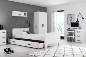 Svet Kolica | KREVET DAREK 200×80 SA FIOKOM- Beli