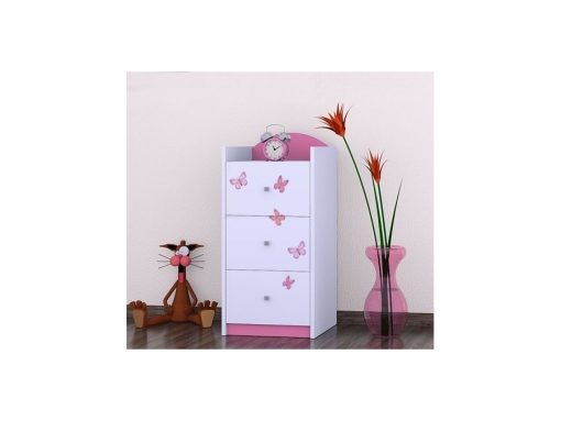 Svet Kolica | Komoda Princeza sa leptirima K01 96x45x44cmKomoda Princeza sa leptirima K01 96x45x44cm