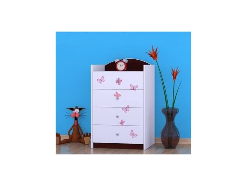 Svet Kolica | Komoda Princeza sa leptirima K04 96x60x44cmKomoda Princeza sa leptirima K04 96x60x44cm