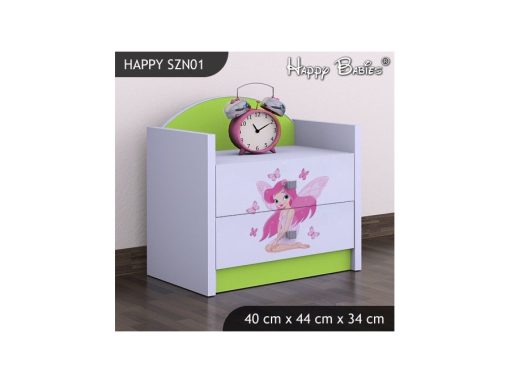 Svet Kolica | Noćni ormarić Princeza sa leptirima 40x44x34cmNoćni ormarić Princeza sa leptirima 40x44x34cm