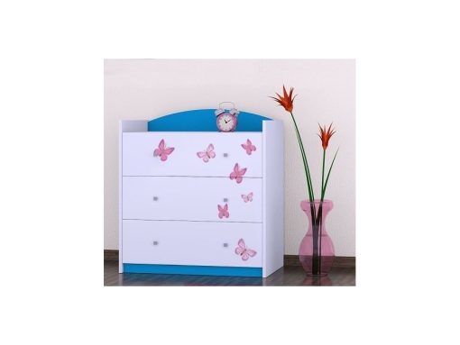 Svet Kolica | Komoda Princeza sa leptirima K05 96x88x44cmKomoda Princeza sa leptirima K05 96x88x44cm