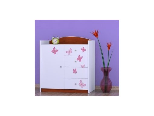 Svet Kolica | Komoda Princeza sa leptirima K08 96x88x44cmKomoda Princeza sa leptirima K08 96x88x44cm