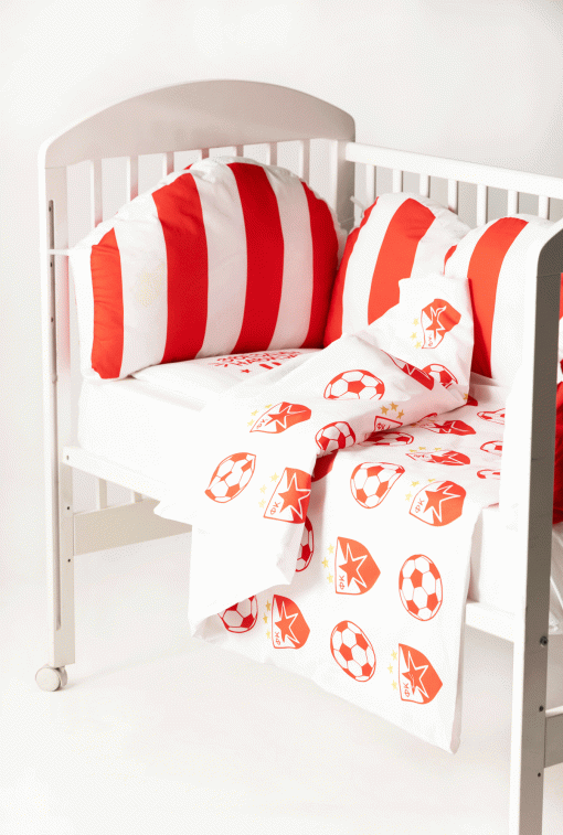 Svet Kolica | Svetleća posteljina sa ogradicom Crvena Zvezda 868Svetleća posteljina sa ogradicom Crvena Zvezda 868