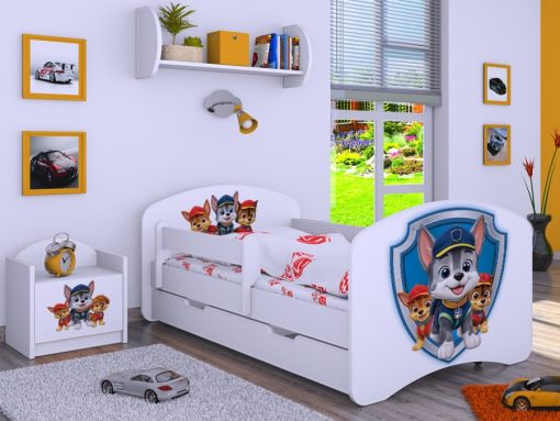 Svet Kolica | KREVET HAPPY 160x80cm SA FIOKOM- Tri kuce sa bedžomKREVET HAPPY 160x80cm SA FIOKOM- Tri kuce sa bedžom