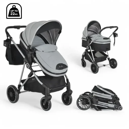 Svet Kolica | Kombinovana kolica za bebe Kali Grey CAN6175Kombinovana kolica za bebe Kali Grey CAN6175