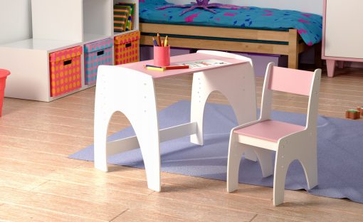 Svet Kolica | Podesivi sto sa 1 stolicom- PinkPodesivi sto sa 1 stolicom- Pink