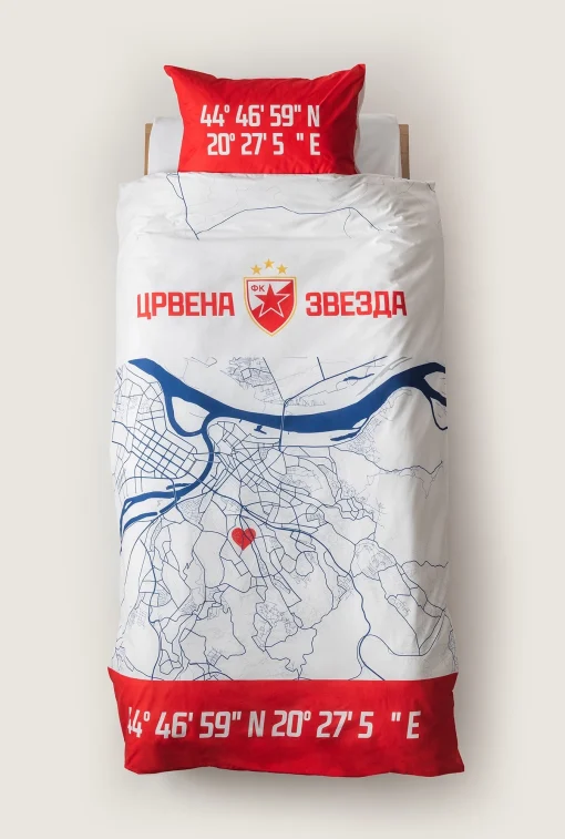 Svet Kolica | Krevetski set Crvena Zvezda Mapa grada 801Krevetski set Crvena Zvezda Mapa grada 801