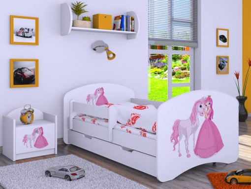 Svet Kolica | KREVET HAPPY 180x90cm SA FIOKOM- PRINCEZA SA KONJEMKREVET HAPPY 180x90cm SA FIOKOM- PRINCEZA SA KONJEM
