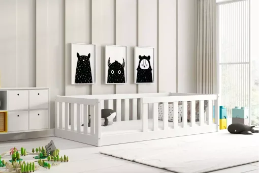 Svet Kolica | KREVET Montessori BELLA SIMA 160x80- BeliKREVET Montessori BELLA SIMA 160x80- Beli