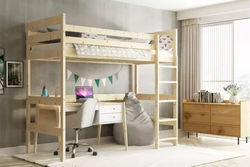 Svet Kolica | KREVET NA SPRAT Antresola 200x90- NaturKREVET NA SPRAT Antresola 200x90- Natur