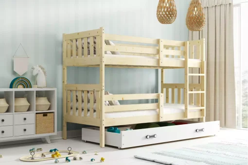 Svet Kolica | KREVET NA SPRAT Kacper 190x90 SA FIOKOM- NATURKREVET NA SPRAT Kacper 190x90 SA FIOKOM- NATUR