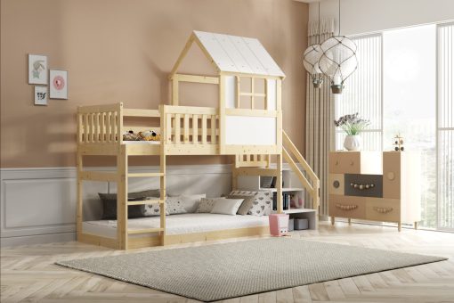 Svet Kolica | KREVET NA SPRAT Antresola 200x90 sa stepenicamaKREVET NA SPRAT Antresola 200x90 sa stepenicama