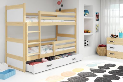 Svet Kolica | KREVET NA SPRAT RICO 160x80 SA FIOKOM- NaturKREVET NA SPRAT RICO 160x80 SA FIOKOM- Natur