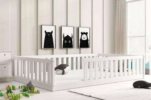 Svet Kolica | KREVET Montessori BELLA SIMA 120x200- BeliKREVET Montessori BELLA SIMA 120x200- Beli