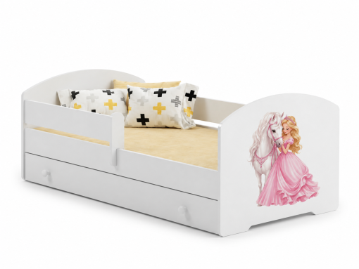 Svet Kolica | KREVET Luks 180x80cm SA FIOKOM- Princeza i konjićKREVET Luks 180x80cm SA FIOKOM- Princeza i konjić